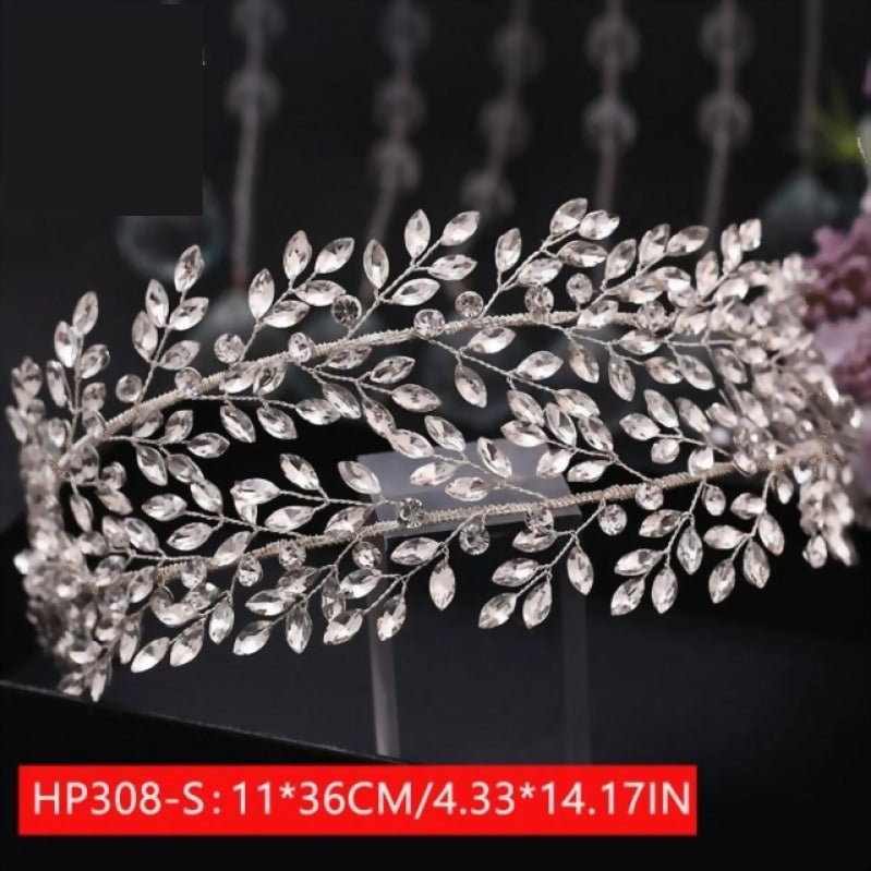 
                      
                        Rhinestone Crystal Hair Piece  Wedding Headpiece for Bride - TulleLux Bridal Crowns &  Accessories 
                      
                    