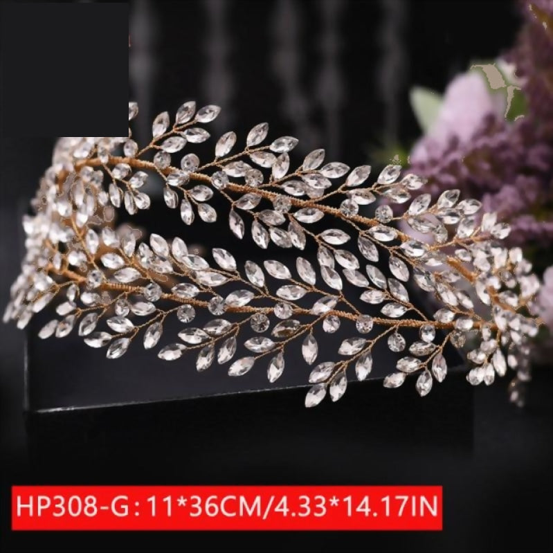 
                      
                        Rhinestone Crystal Hair Piece  Wedding Headpiece for Bride - TulleLux Bridal Crowns &  Accessories 
                      
                    