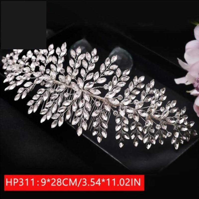 
                      
                        Rhinestone Crystal Hair Piece  Wedding Headpiece for Bride - TulleLux Bridal Crowns &  Accessories 
                      
                    