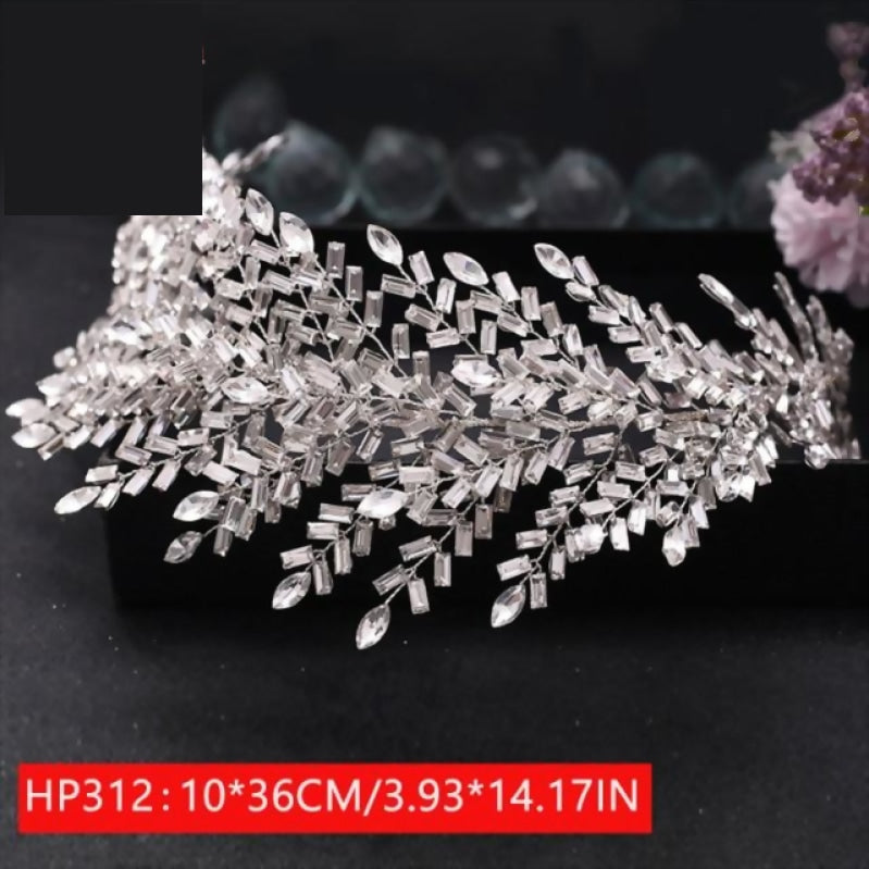 
                      
                        Rhinestone Crystal Hair Piece  Wedding Headpiece for Bride - TulleLux Bridal Crowns &  Accessories 
                      
                    