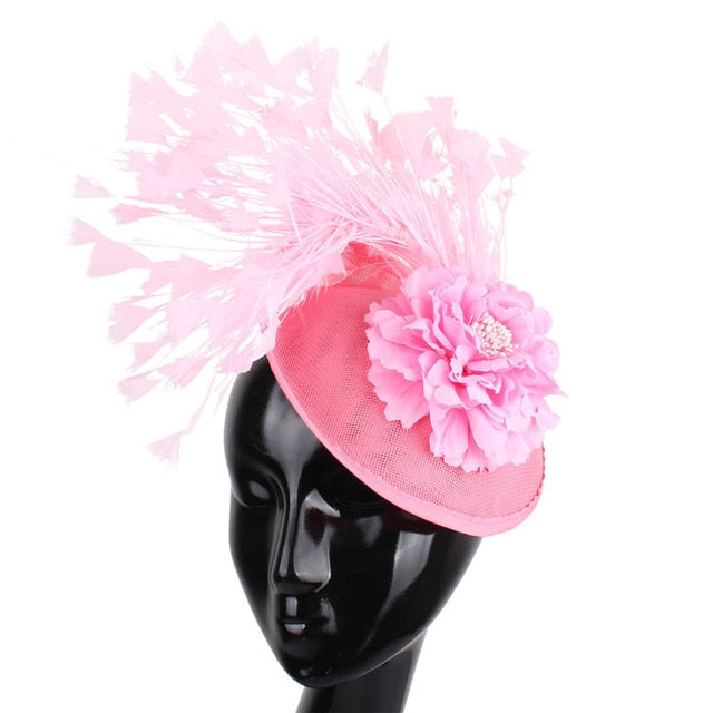 
                      
                        15 Colors Side Hat Fascinator for Church Weddings Party Events - TulleLux Bridal Crowns &  Accessories 
                      
                    