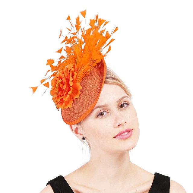 
                      
                        15 Colors Side Hat Fascinator for Church Weddings Party Events - TulleLux Bridal Crowns &  Accessories 
                      
                    