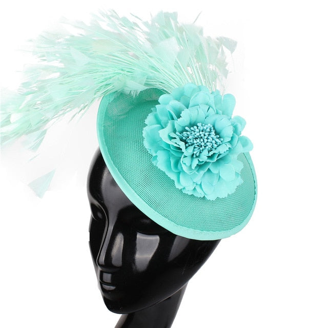 
                      
                        15 Colors Side Hat Fascinator for Church Weddings Party Events - TulleLux Bridal Crowns &  Accessories 
                      
                    