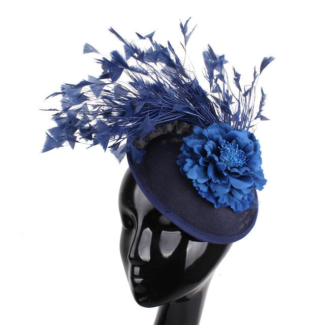 
                      
                        15 Colors Side Hat Fascinator for Church Weddings Party Events - TulleLux Bridal Crowns &  Accessories 
                      
                    
