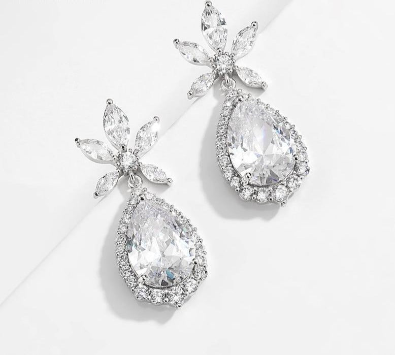 Pearl Crystal Bridal Earrings, Wedding Earrings, Swarovski Pearl Long Dangle,  Wedding, Bridesmaids, Claire Crystal Pearl Drop Earrings - Etsy