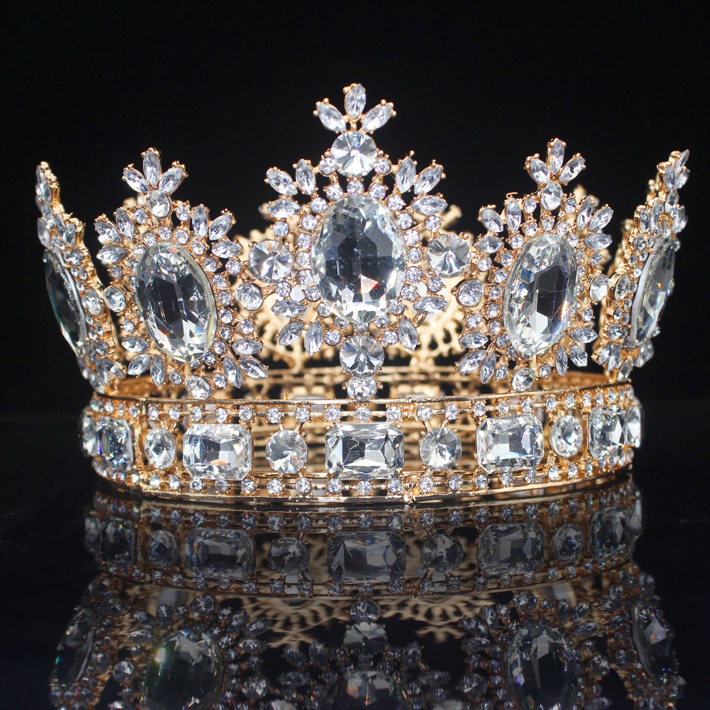 Crystal Queen Pageant Bridal Crowns in Seven Colors - TulleLux Bridal Crowns &  Accessories 