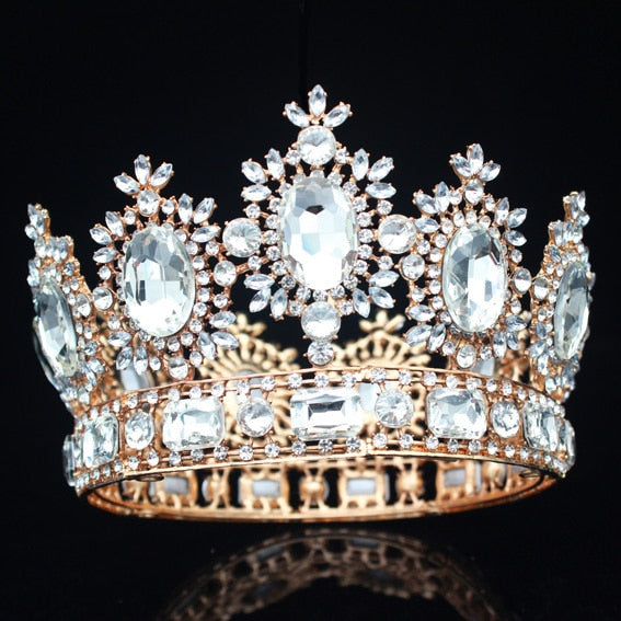 Crystal Queen Pageant Bridal Crowns in Seven Colors - TulleLux Bridal Crowns &  Accessories 