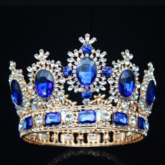 Crystal Queen Pageant Bridal Crowns in Seven Colors - TulleLux Bridal Crowns &  Accessories 