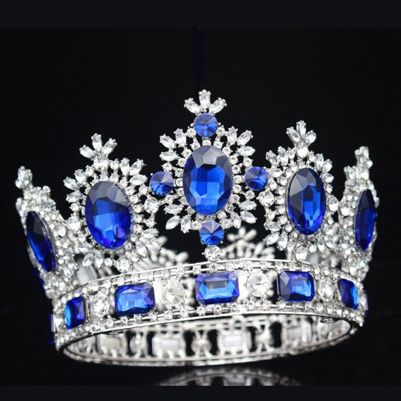 Crystal Queen Pageant Bridal Crowns in Seven Colors - TulleLux Bridal Crowns &  Accessories 