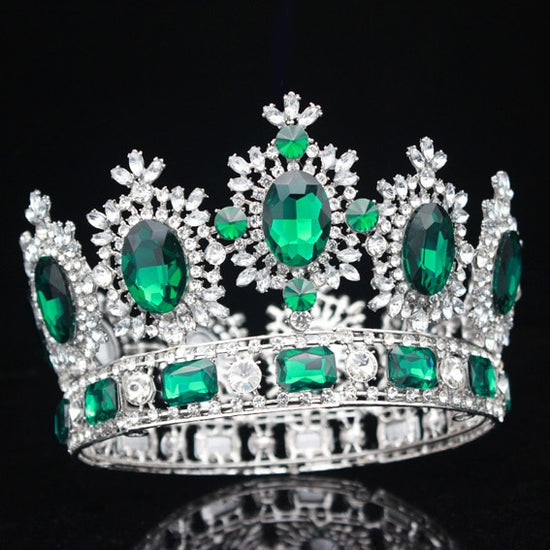 Crystal Queen Pageant Bridal Crowns in Seven Colors – TulleLux Bridal ...