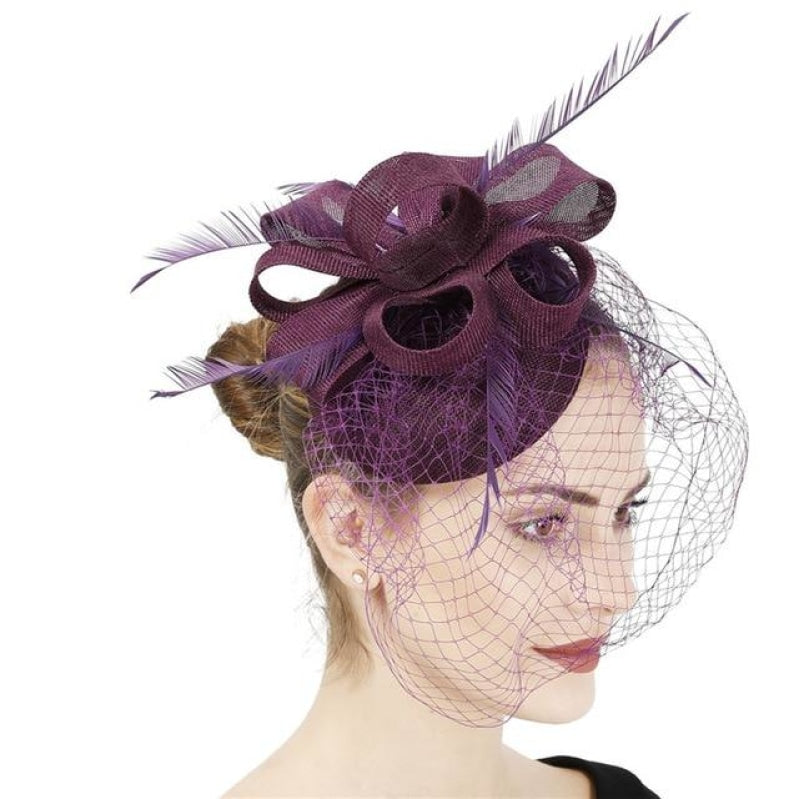 
                      
                        Multiple Colors Classic Mesh Fascinating Hair Clip Bowler Feather Hat Headband - TulleLux Bridal Crowns &  Accessories 
                      
                    