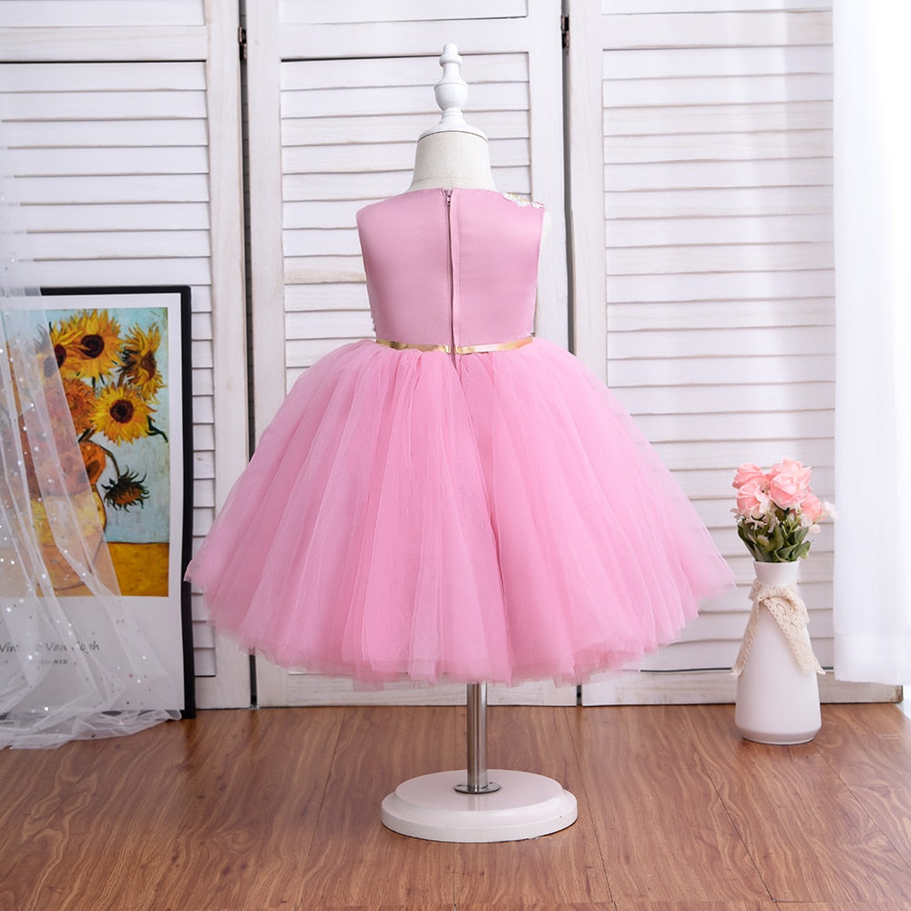 Load image into Gallery viewer, 8-layer Tulle Girl&amp;#39;s Formal Knee Length Dress for 2-5 Year Old - TulleLux Bridal Crowns &amp;amp;  Accessories 
