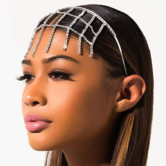 Multi-Layer Crystal Head Chain Jewelry Link Headband Hair Accessory