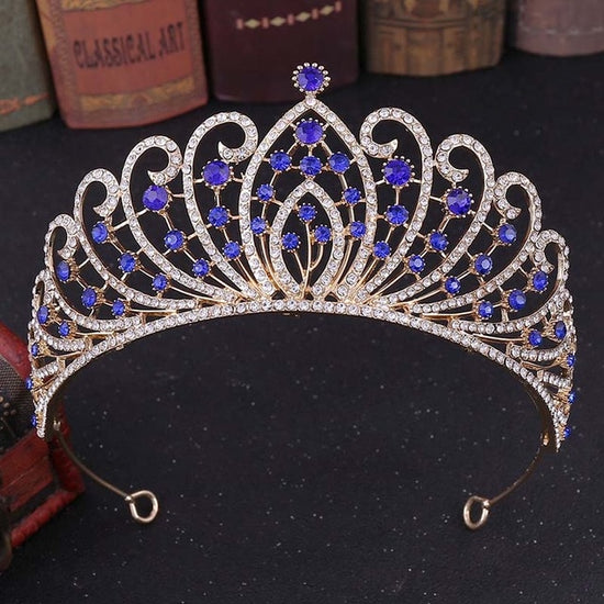 Retro Baroque Luxury Crystal Tiaras and Crowns in 6 Crystal Colors ...
