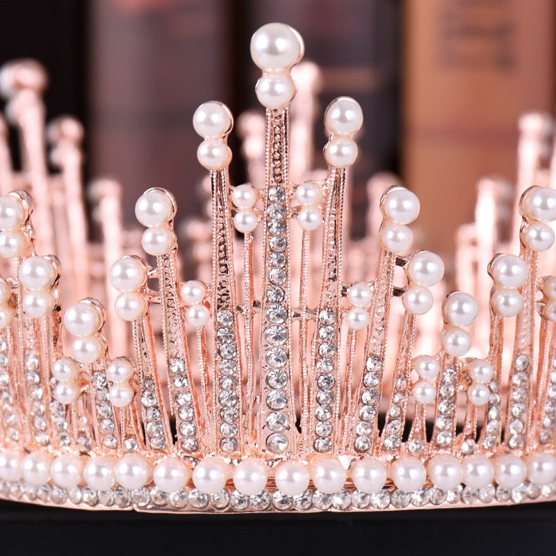 
                      
                        Full Crystal Queen Tiara Crown Wedding Bridal Pageant Hair Ornament Accessory - TulleLux Bridal Crowns &  Accessories 
                      
                    