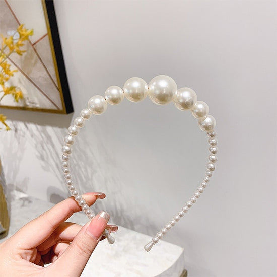 Gold Pearl Hairbands Handmade Wedding Bridal Headbands - TulleLux Bridal Crowns &  Accessories 