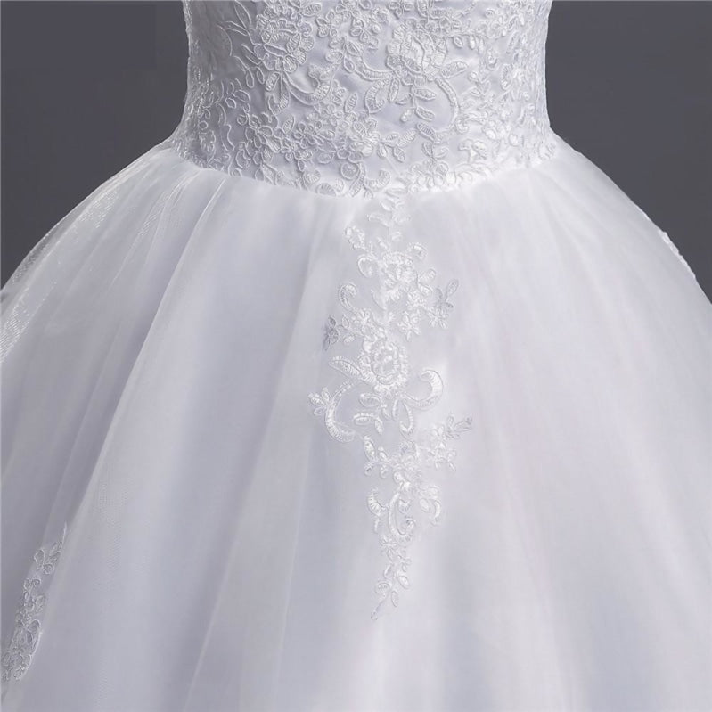 Tea Length Chiffon Corset Wedding Bridal Dress – TulleLux Bridal Crowns &  Accessories