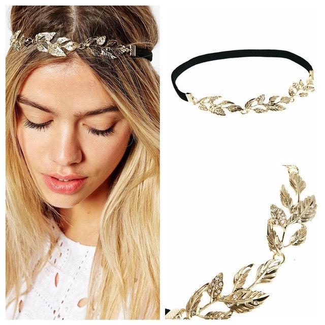 MTLEE 6 Pieces Gold Head Chain Jewelry Bohemian Bridal Headpiece