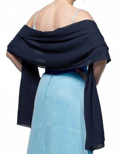 
                      
                        Chiffon Wedding Bridal Shawl Wrap Scarf Wedding Accessories - TulleLux Bridal Crowns &  Accessories 
                      
                    