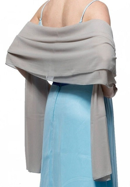 
                      
                        Chiffon Wedding Bridal Shawl Wrap Scarf Wedding Accessories - TulleLux Bridal Crowns &  Accessories 
                      
                    