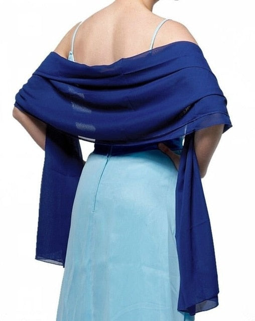
                      
                        Chiffon Wedding Bridal Shawl Wrap Scarf Wedding Accessories - TulleLux Bridal Crowns &  Accessories 
                      
                    