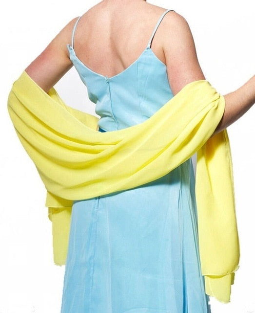 
                      
                        Chiffon Wedding Bridal Shawl Wrap Scarf Wedding Accessories - TulleLux Bridal Crowns &  Accessories 
                      
                    