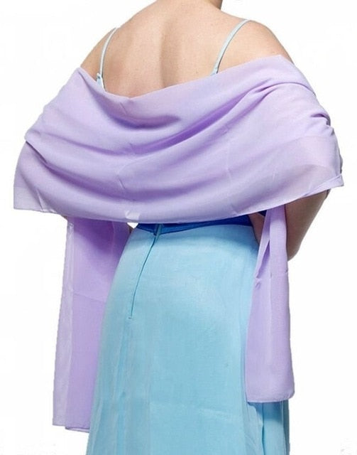 
                      
                        Chiffon Wedding Bridal Shawl Wrap Scarf Wedding Accessories - TulleLux Bridal Crowns &  Accessories 
                      
                    