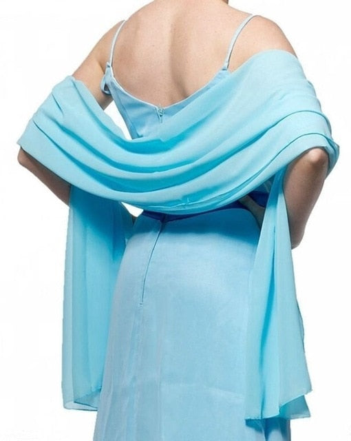 
                      
                        Chiffon Wedding Bridal Shawl Wrap Scarf Wedding Accessories - TulleLux Bridal Crowns &  Accessories 
                      
                    