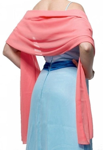 
                      
                        Chiffon Wedding Bridal Shawl Wrap Scarf Wedding Accessories - TulleLux Bridal Crowns &  Accessories 
                      
                    