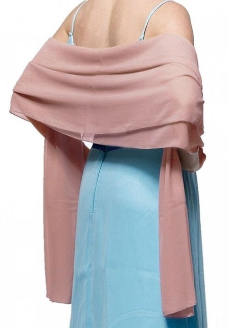 
                      
                        Chiffon Wedding Bridal Shawl Wrap Scarf Wedding Accessories - TulleLux Bridal Crowns &  Accessories 
                      
                    