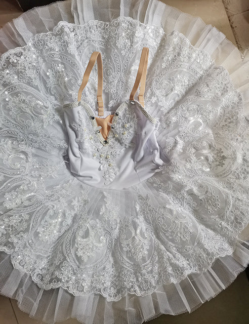 White Swan Lake Tutu For Child Adult Women Ballerina Dance Costume