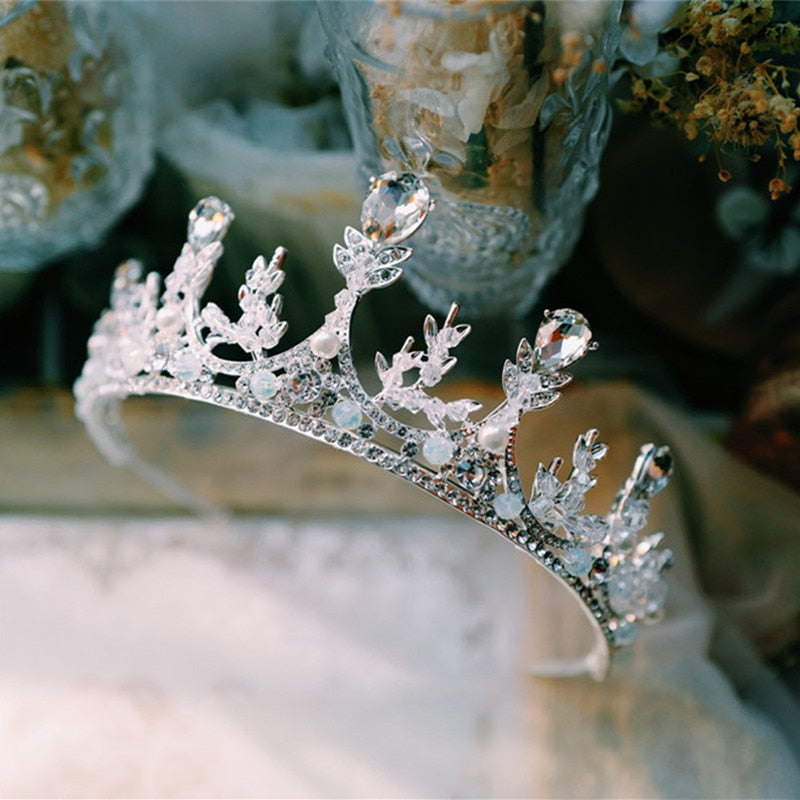 
                      
                        Crystal Princess Party High Point Tiara Crown - TulleLux Bridal Crowns &  Accessories 
                      
                    