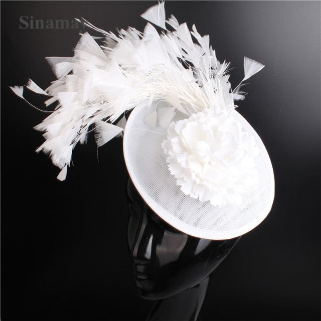 
                      
                        15 Colors Side Hat Fascinator for Church Weddings Party Events - TulleLux Bridal Crowns &  Accessories 
                      
                    