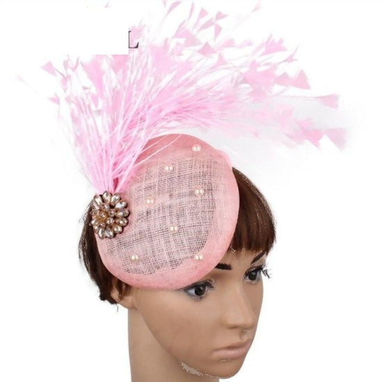 Vintage Race Day Derby Feather Cocktail Fascinator - TulleLux Bridal Crowns &  Accessories 