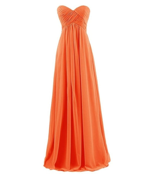Strapless Plus Size Long Bridesmaids Dresses Wedding Party Prom Gown ...