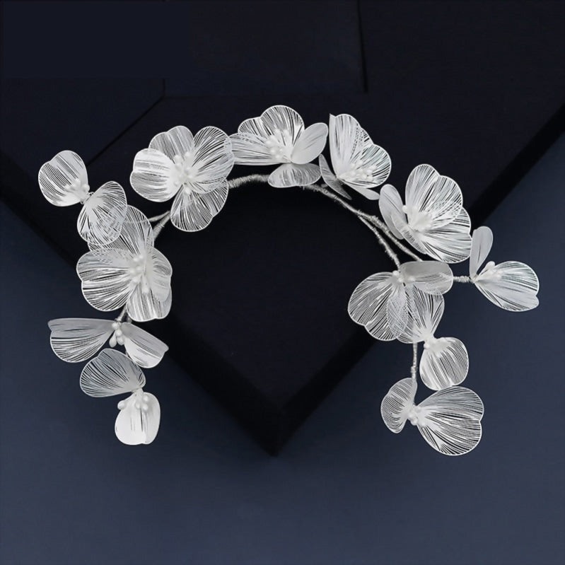 Flower Pearl Hair Wedding Day Bridal Accessory - TulleLux Bridal Crowns &  Accessories 