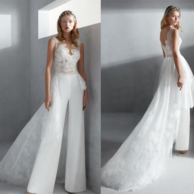 Shop Wedding Jumpsuits for bride – TulleLux Bridal Crowns & Accessories