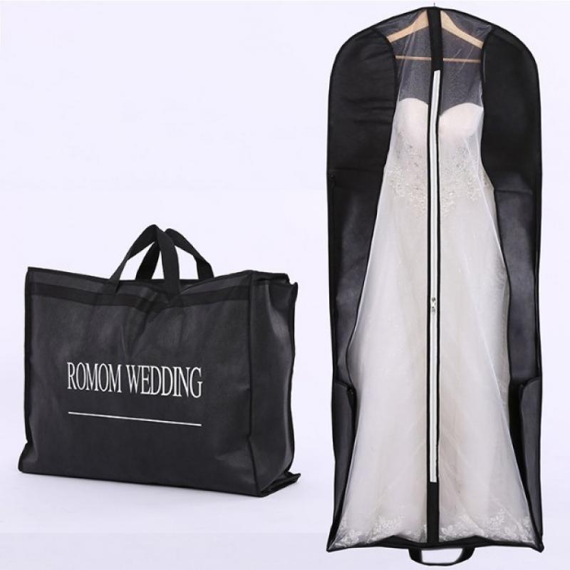Wedding Dust Cover Folding Portable Dress Storage Bag with Custom Printing - TulleLux Bridal Crowns &  Accessories 