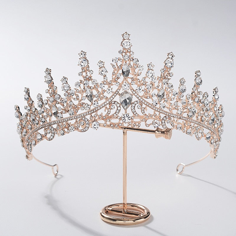 Load image into Gallery viewer, Rose Gold Princess Birthday Tiara Crown
