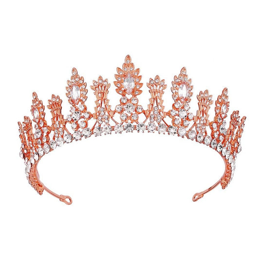 Luxury Rose Gold Silver or Gold Tiara Headband Crown - TulleLux Bridal Crowns &  Accessories 