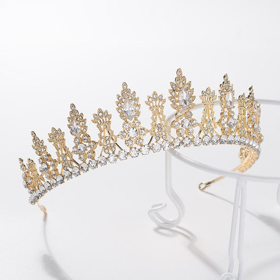 Luxury Rose Gold Silver or Gold Tiara Headband Crown - TulleLux Bridal Crowns &  Accessories 