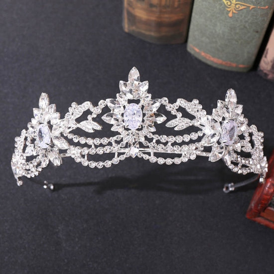 Multiple Colors of Crystal Pageant Wedding Tiara Crown - TulleLux Bridal Crowns &  Accessories 