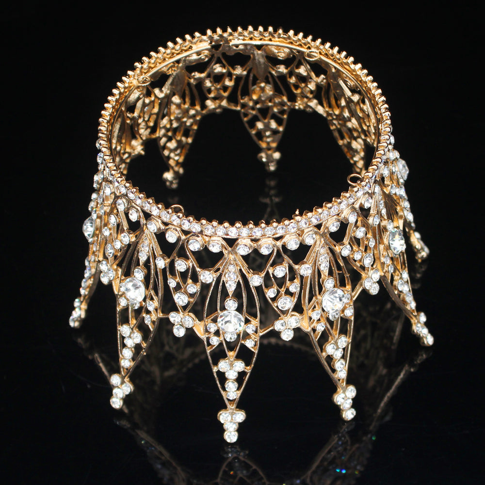 
                      
                        Rhinestone Princess Show Tiara Crown  Wedding Hair Jewelry Accessory - TulleLux Bridal Crowns &  Accessories 
                      
                    