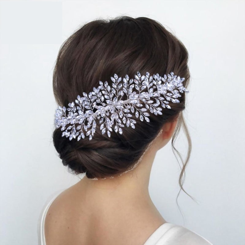 
                      
                        Rhinestone Crystal Hair Piece  Wedding Headpiece for Bride - TulleLux Bridal Crowns &  Accessories 
                      
                    