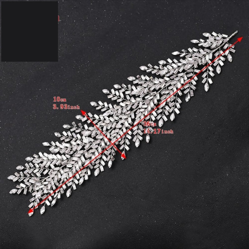 
                      
                        Rhinestone Crystal Hair Piece  Wedding Headpiece for Bride - TulleLux Bridal Crowns &  Accessories 
                      
                    