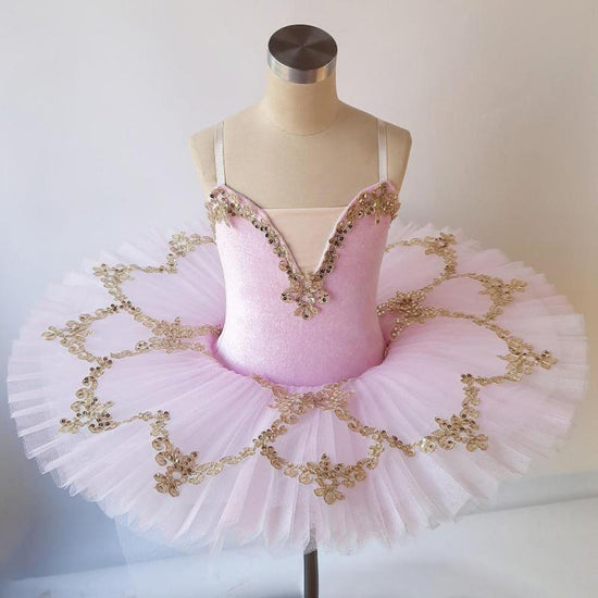 Pink Ballet Tutu with Floral Accents