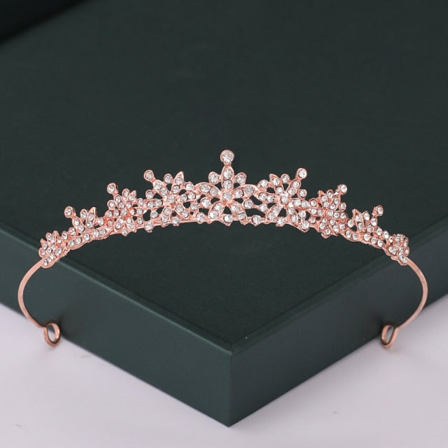 
                      
                        Trendy Rose Gold Crystal Tiaras Crowns Princess Party Hair Accessory
                      
                    