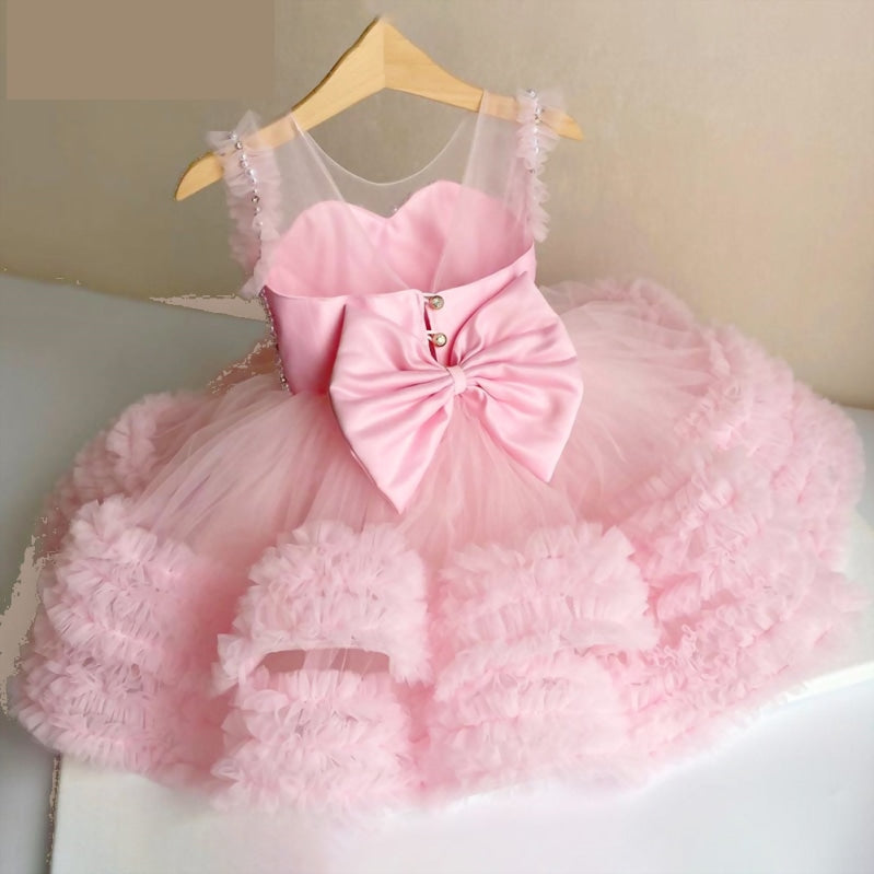 pink princess communion dresses