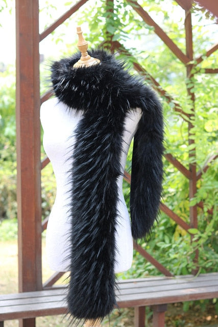 
                      
                        Faux Fox Fur Long  Formal Shoulder Wrap In Many Colors - TulleLux Bridal Crowns &  Accessories 
                      
                    