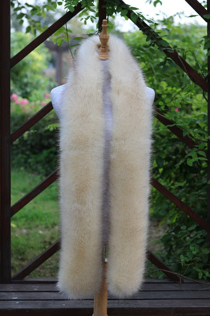
                      
                        Faux Fox Fur Long  Formal Shoulder Wrap In Many Colors - TulleLux Bridal Crowns &  Accessories 
                      
                    